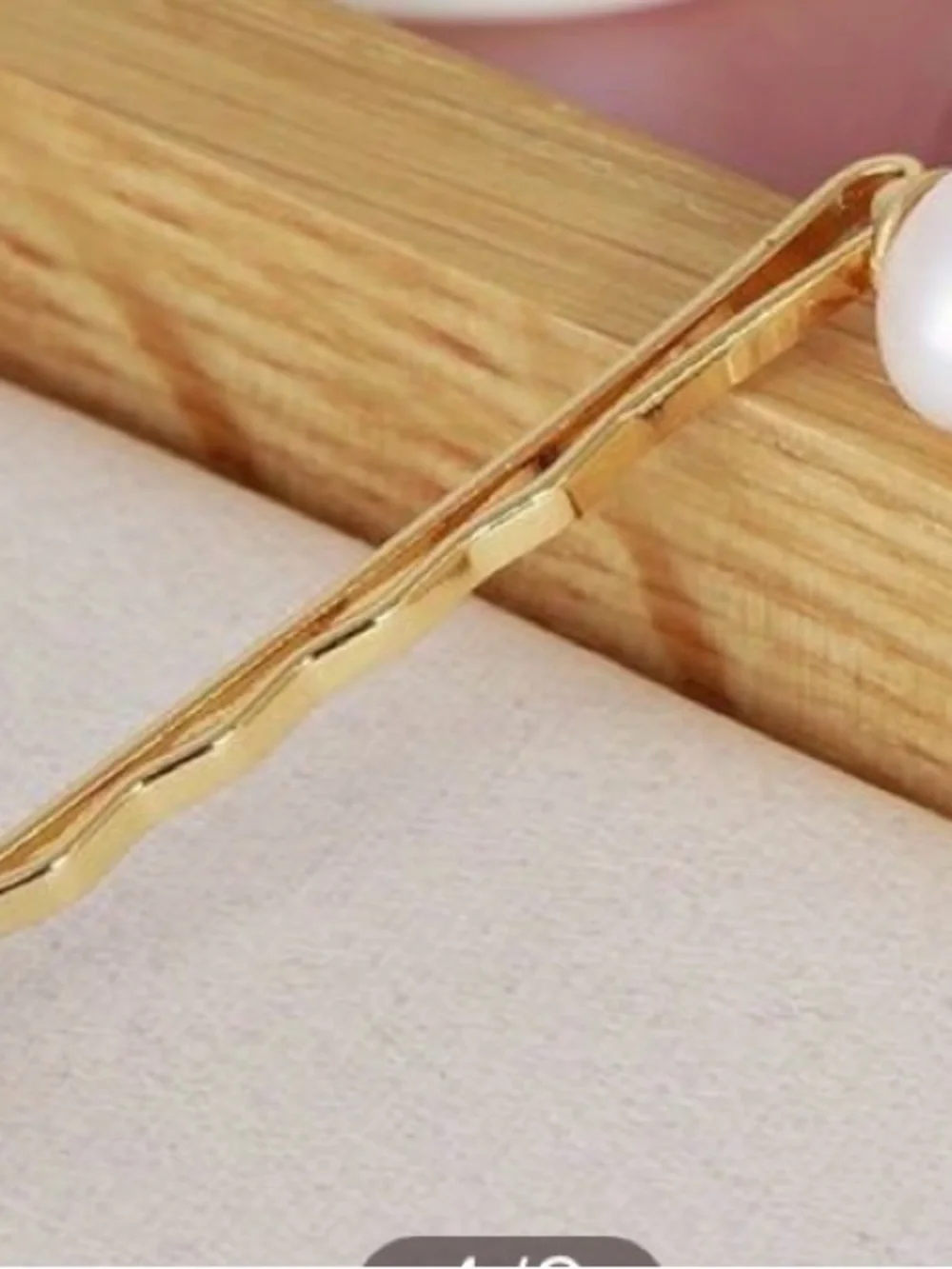 Tory Burch Gold-Tone Pearl & Crystal Hair Pin Trio
